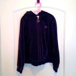 *5/$20* Arizona Blue Velour Sweat Zipper Top